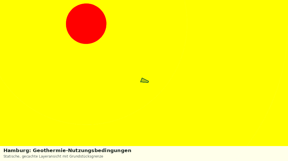Statische Kartenansicht: Hamburg: Geothermie-Nutzungsbedingungen