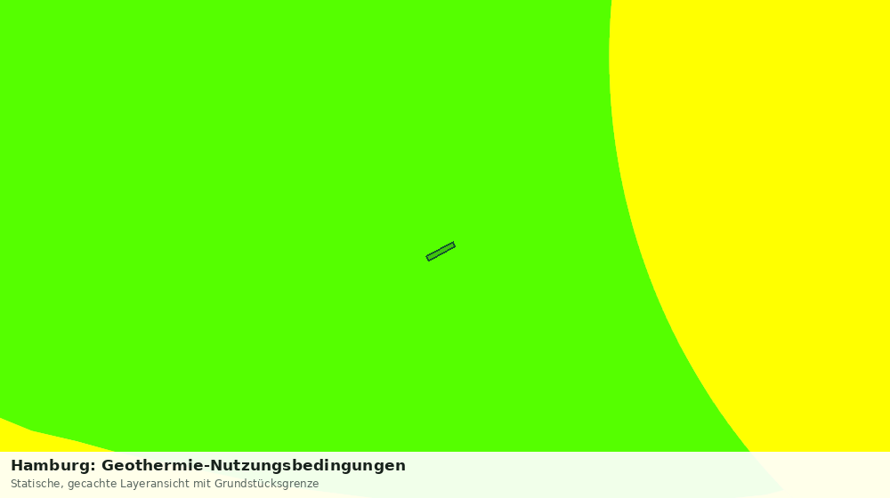 Statische Kartenansicht: Hamburg: Geothermie-Nutzungsbedingungen