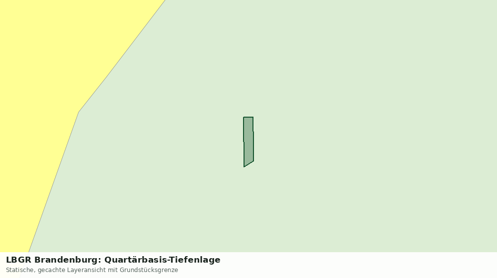Statische Kartenansicht: LBGR Brandenburg: Quartärbasis-Tiefenlage