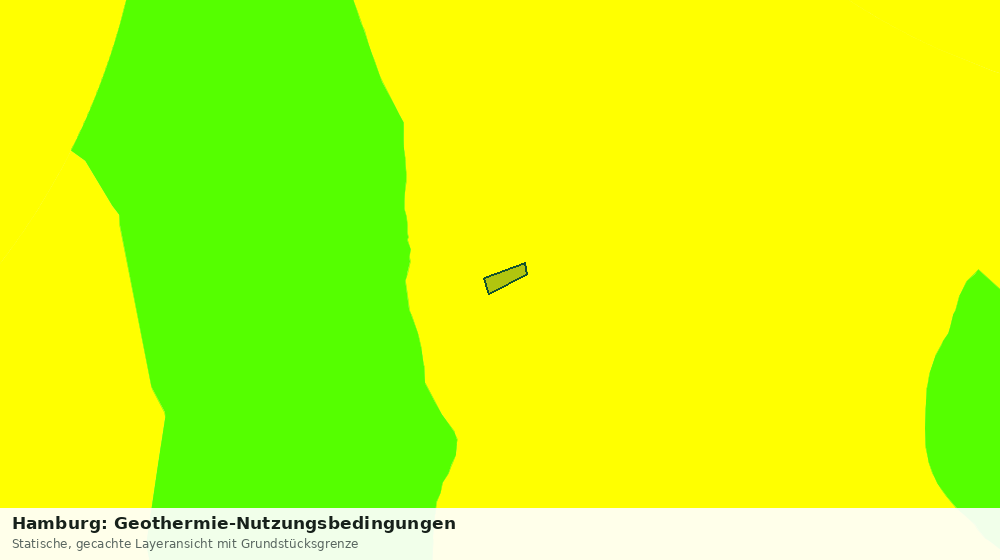 Statische Kartenansicht: Hamburg: Geothermie-Nutzungsbedingungen