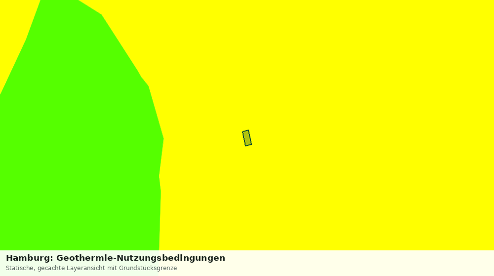 Statische Kartenansicht: Hamburg: Geothermie-Nutzungsbedingungen
