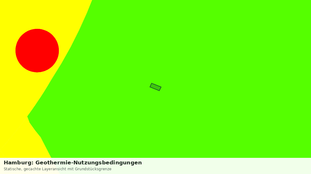 Statische Kartenansicht: Hamburg: Geothermie-Nutzungsbedingungen