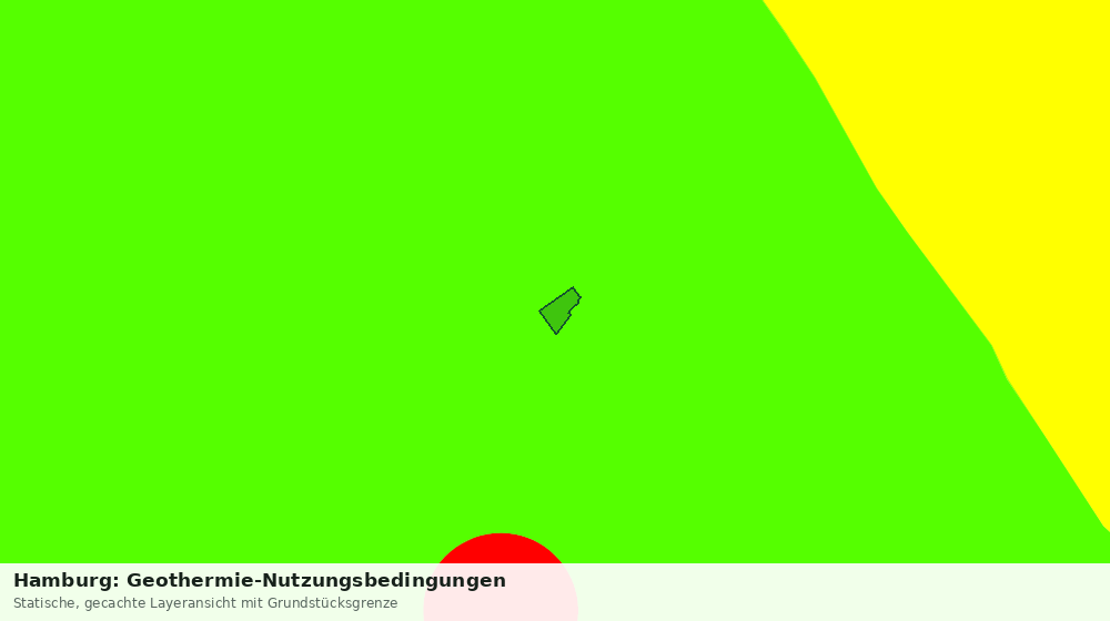 Statische Kartenansicht: Hamburg: Geothermie-Nutzungsbedingungen