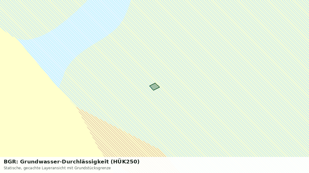 Statische Kartenansicht: BGR: Grundwasser-Durchlässigkeit (HÜK250)