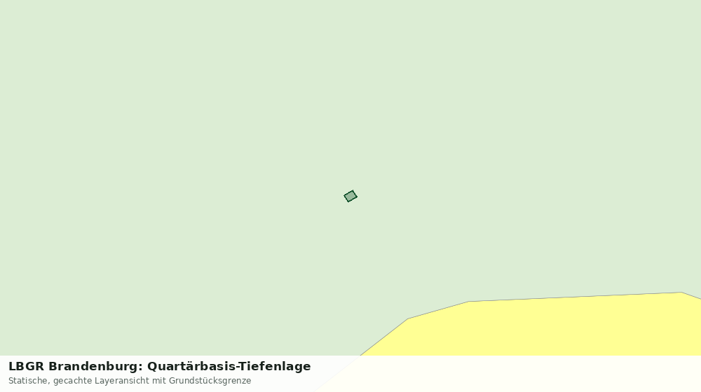 Statische Kartenansicht: LBGR Brandenburg: Quartärbasis-Tiefenlage