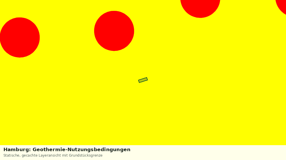 Statische Kartenansicht: Hamburg: Geothermie-Nutzungsbedingungen