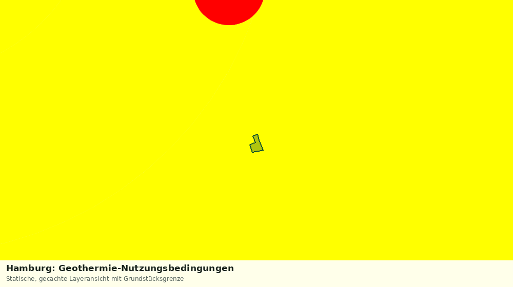 Statische Kartenansicht: Hamburg: Geothermie-Nutzungsbedingungen