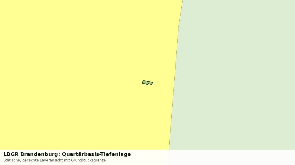 Statische Kartenansicht: LBGR Brandenburg: Quartärbasis-Tiefenlage