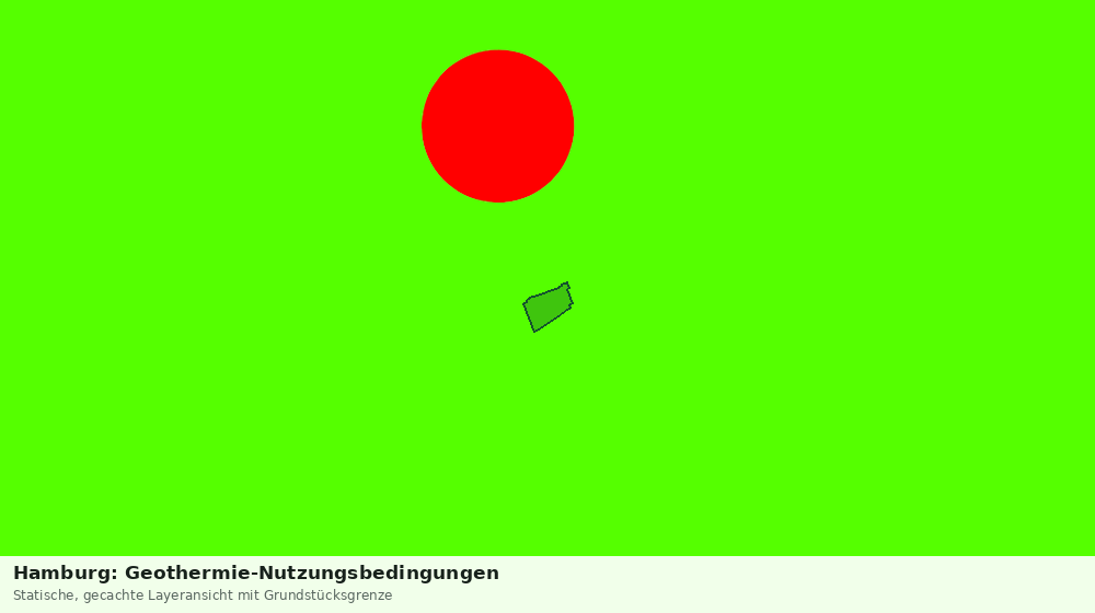 Statische Kartenansicht: Hamburg: Geothermie-Nutzungsbedingungen