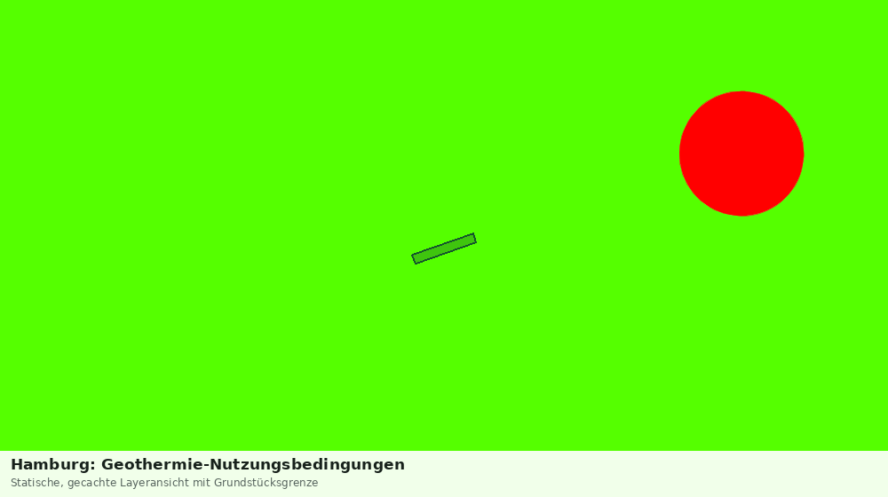 Statische Kartenansicht: Hamburg: Geothermie-Nutzungsbedingungen
