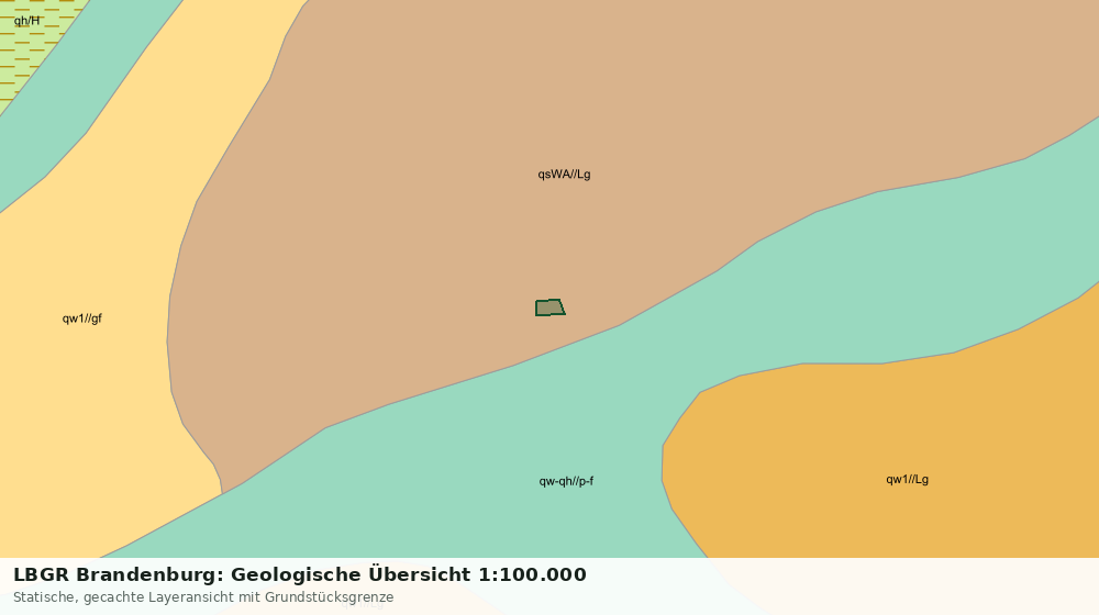 Statische Kartenansicht: LBGR Brandenburg: Geologische Übersicht 1:100.000