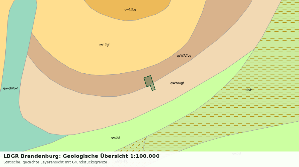 Statische Kartenansicht: LBGR Brandenburg: Geologische Übersicht 1:100.000