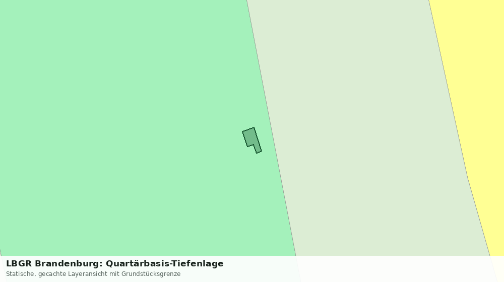 Statische Kartenansicht: LBGR Brandenburg: Quartärbasis-Tiefenlage