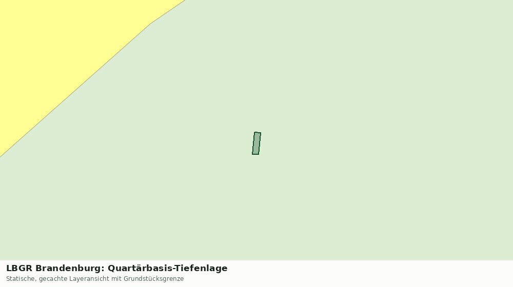 Statische Kartenansicht: LBGR Brandenburg: Quartärbasis-Tiefenlage