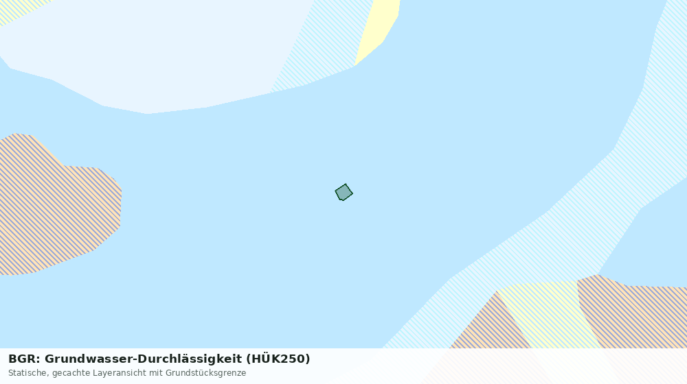 Statische Kartenansicht: BGR: Grundwasser-Durchlässigkeit (HÜK250)