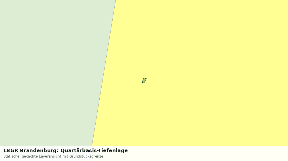 Statische Kartenansicht: LBGR Brandenburg: Quartärbasis-Tiefenlage