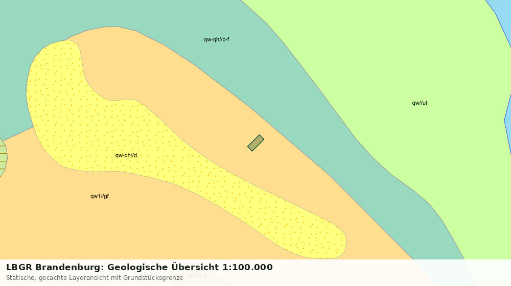 Statische Kartenansicht: LBGR Brandenburg: Geologische Übersicht 1:100.000