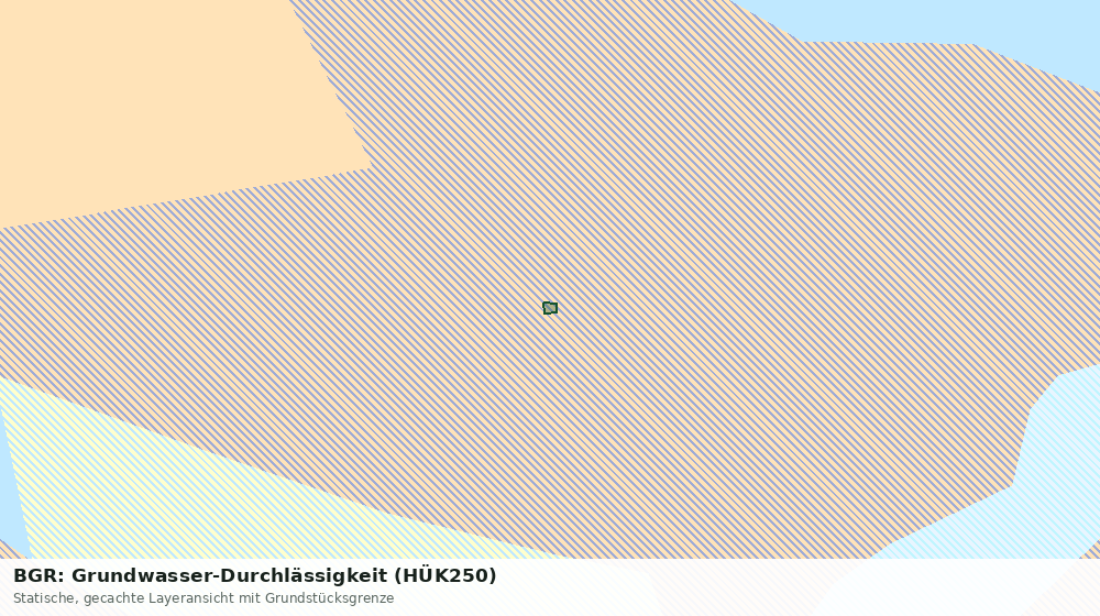 Statische Kartenansicht: BGR: Grundwasser-Durchlässigkeit (HÜK250)
