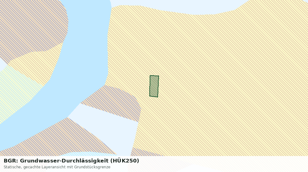Statische Kartenansicht: BGR: Grundwasser-Durchlässigkeit (HÜK250)