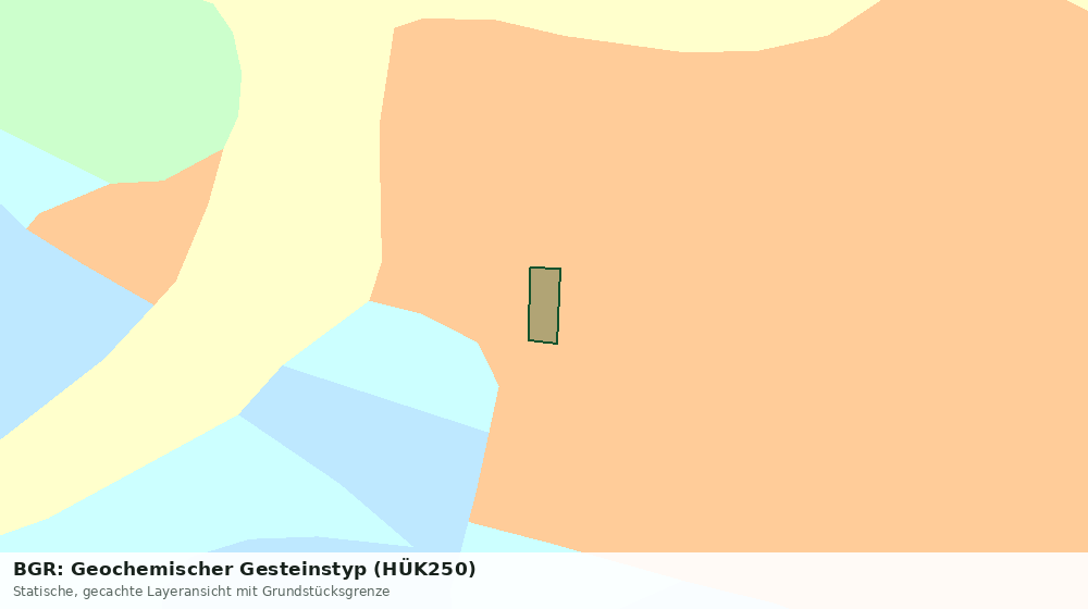 Statische Kartenansicht: BGR: Geochemischer Gesteinstyp (HÜK250)