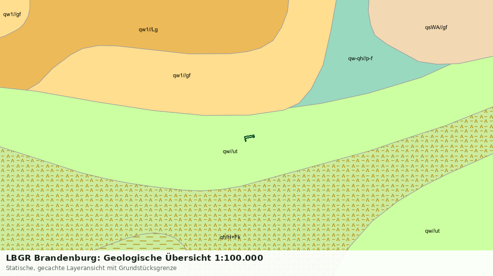 Statische Kartenansicht: LBGR Brandenburg: Geologische Übersicht 1:100.000