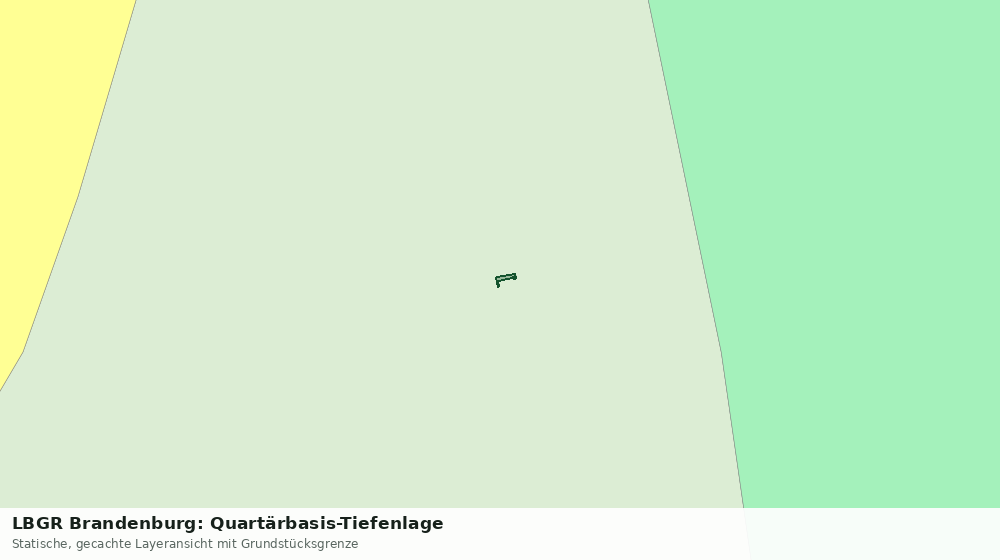 Statische Kartenansicht: LBGR Brandenburg: Quartärbasis-Tiefenlage
