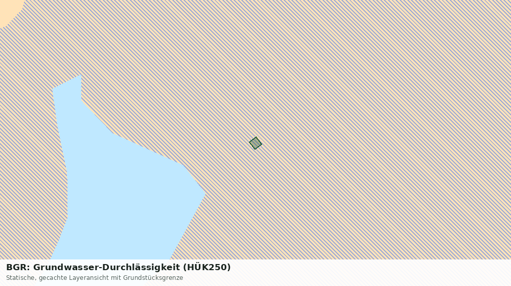 Statische Kartenansicht: BGR: Grundwasser-Durchlässigkeit (HÜK250)