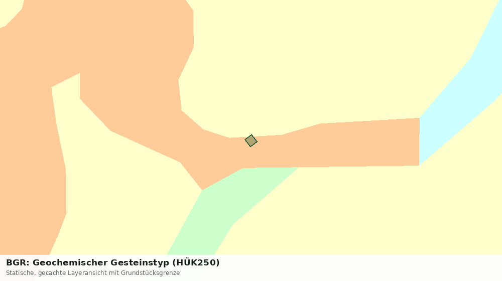 Statische Kartenansicht: BGR: Geochemischer Gesteinstyp (HÜK250)
