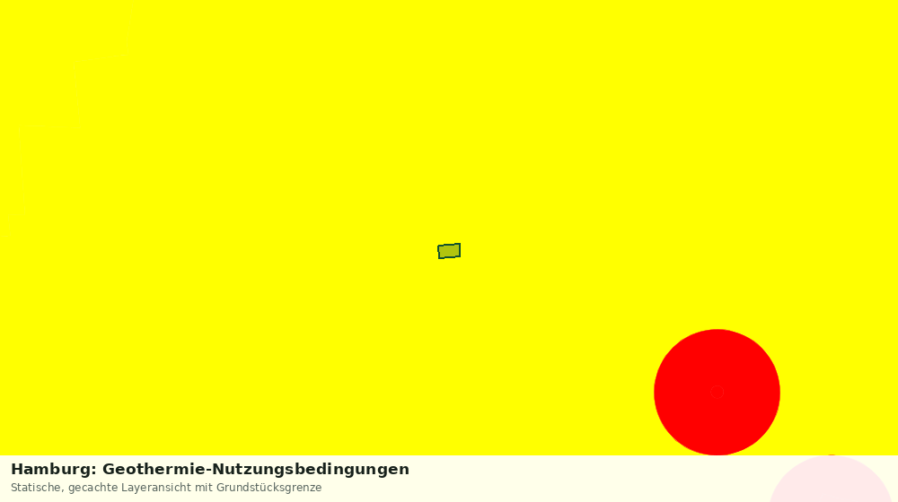 Statische Kartenansicht: Hamburg: Geothermie-Nutzungsbedingungen