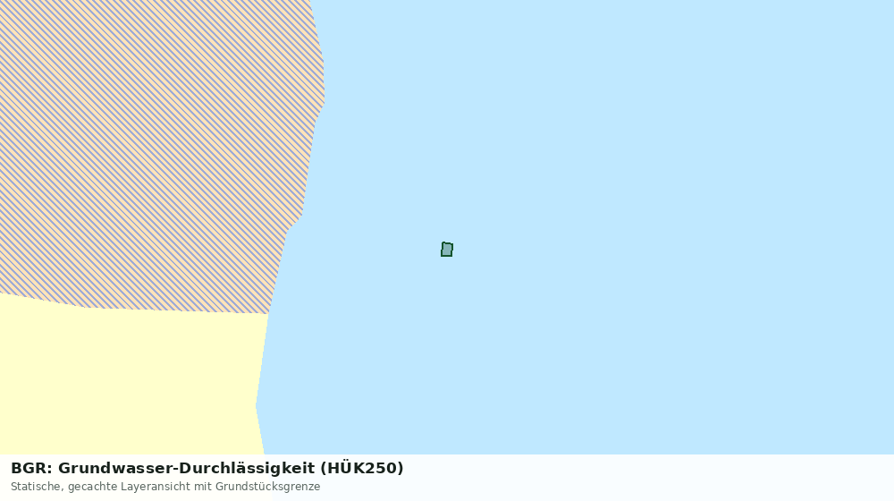 Statische Kartenansicht: BGR: Grundwasser-Durchlässigkeit (HÜK250)