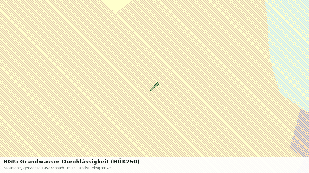 Statische Kartenansicht: BGR: Grundwasser-Durchlässigkeit (HÜK250)