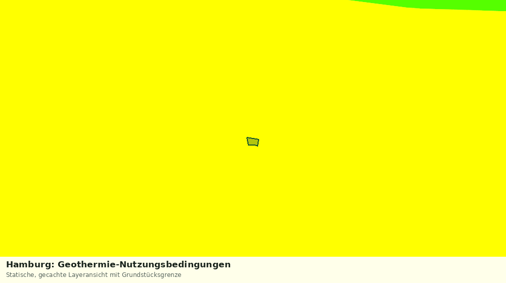 Statische Kartenansicht: Hamburg: Geothermie-Nutzungsbedingungen