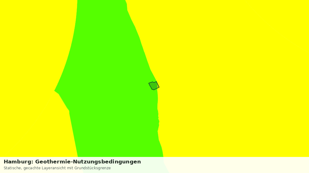 Statische Kartenansicht: Hamburg: Geothermie-Nutzungsbedingungen