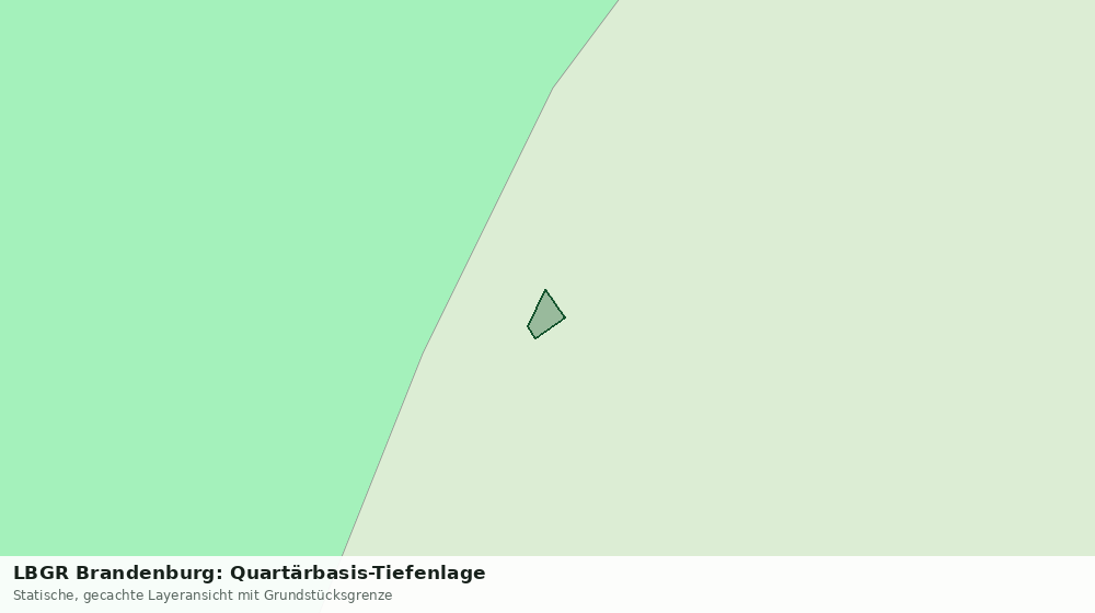 Statische Kartenansicht: LBGR Brandenburg: Quartärbasis-Tiefenlage