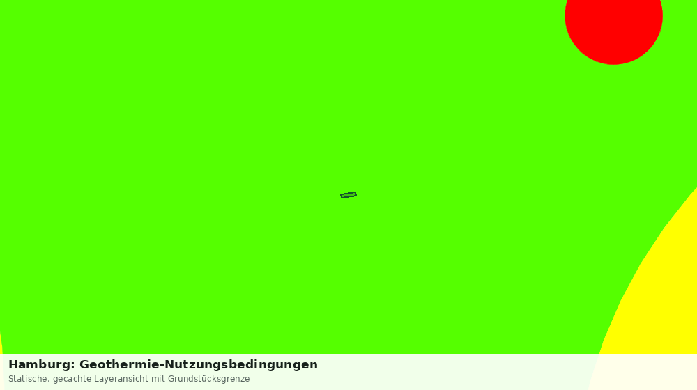 Statische Kartenansicht: Hamburg: Geothermie-Nutzungsbedingungen