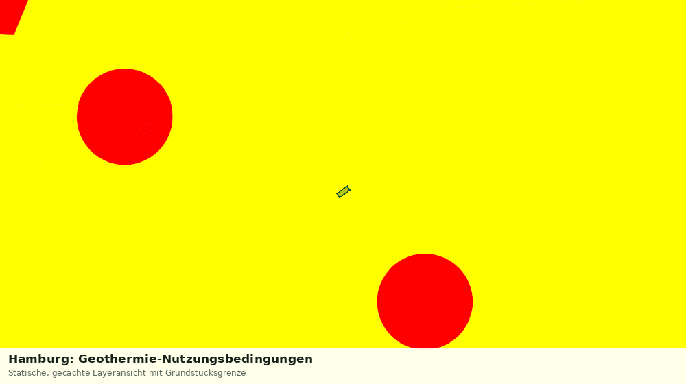 Statische Kartenansicht: Hamburg: Geothermie-Nutzungsbedingungen