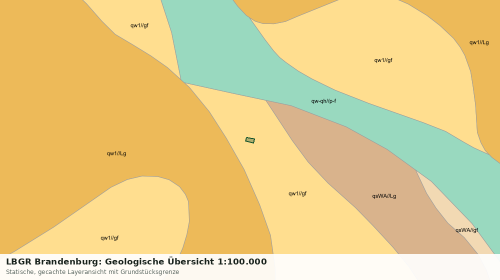 Statische Kartenansicht: LBGR Brandenburg: Geologische Übersicht 1:100.000