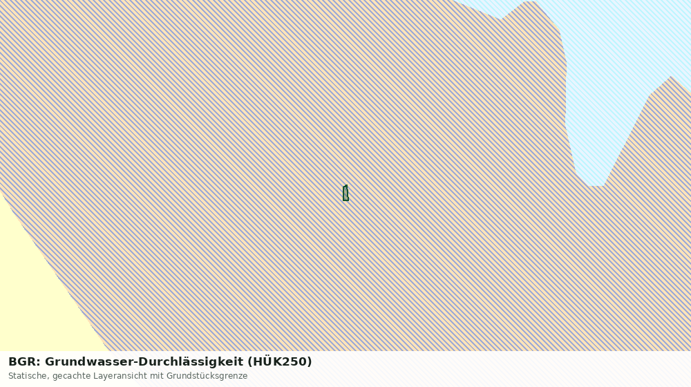 Statische Kartenansicht: BGR: Grundwasser-Durchlässigkeit (HÜK250)