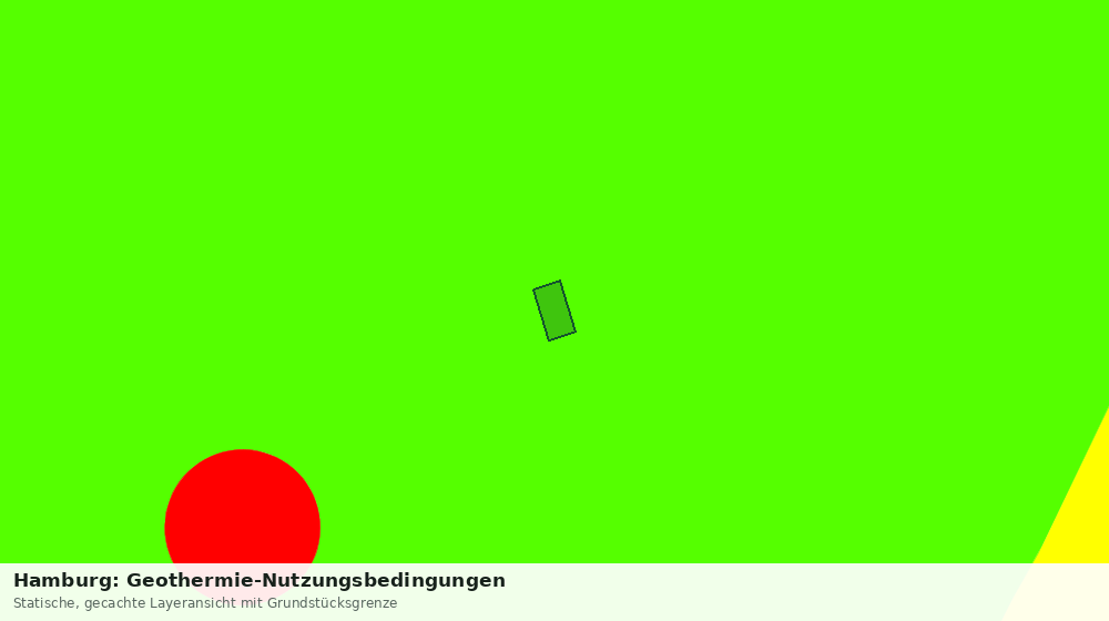 Statische Kartenansicht: Hamburg: Geothermie-Nutzungsbedingungen