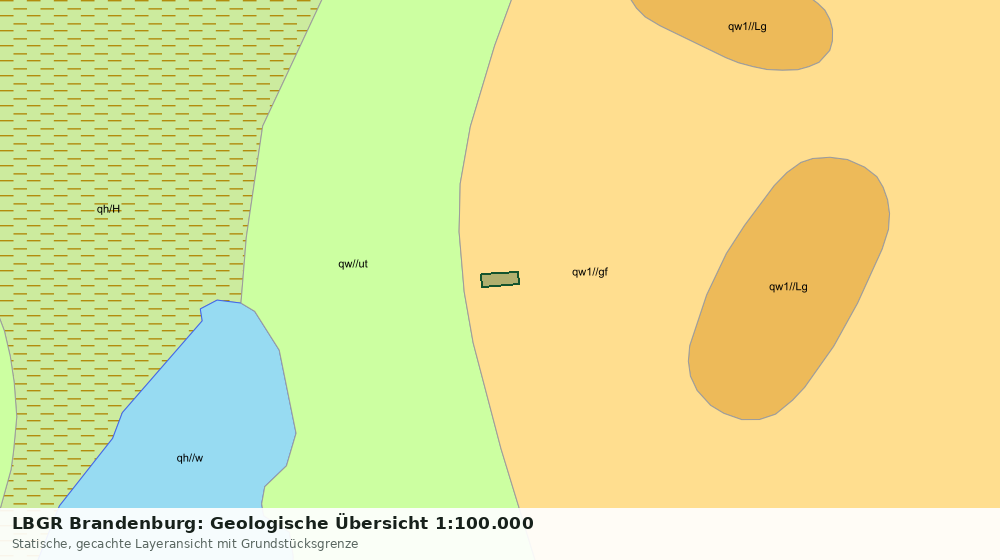 Statische Kartenansicht: LBGR Brandenburg: Geologische Übersicht 1:100.000
