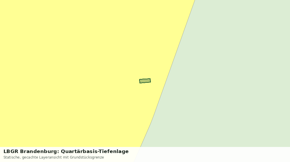 Statische Kartenansicht: LBGR Brandenburg: Quartärbasis-Tiefenlage