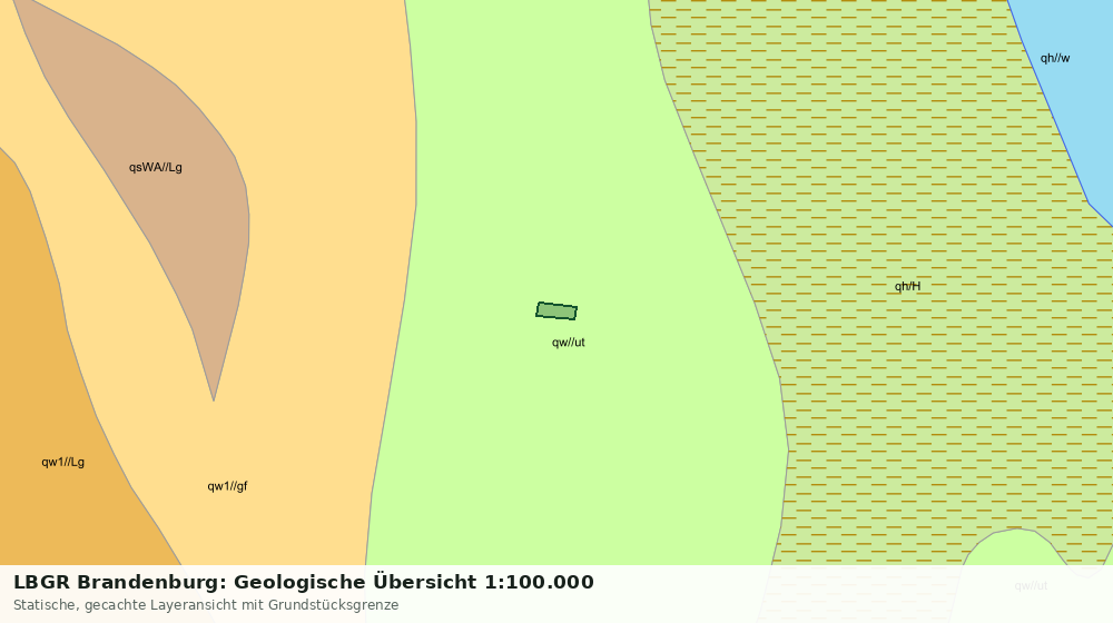 Statische Kartenansicht: LBGR Brandenburg: Geologische Übersicht 1:100.000