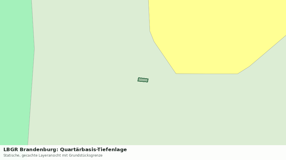 Statische Kartenansicht: LBGR Brandenburg: Quartärbasis-Tiefenlage
