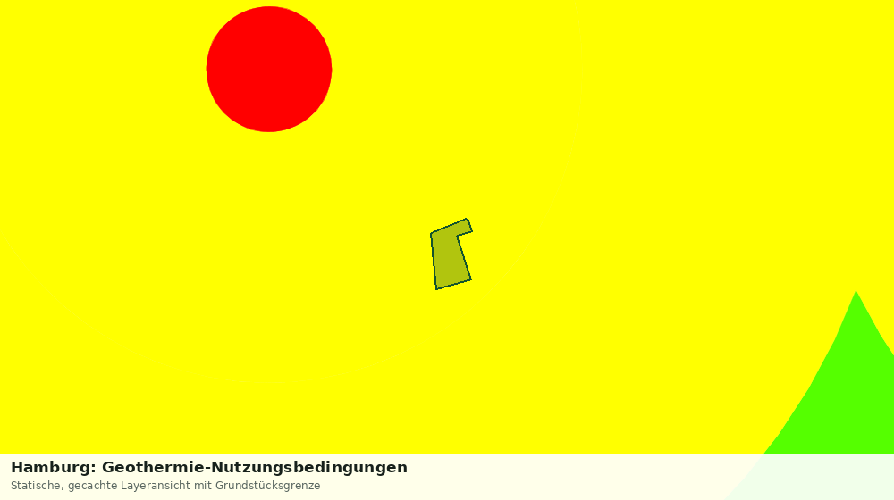 Statische Kartenansicht: Hamburg: Geothermie-Nutzungsbedingungen