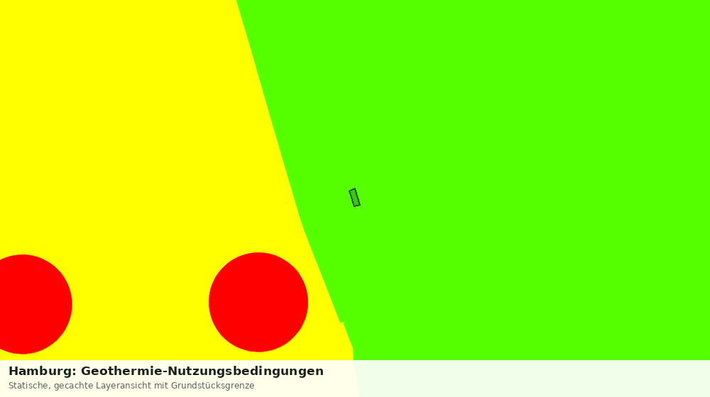 Statische Kartenansicht: Hamburg: Geothermie-Nutzungsbedingungen