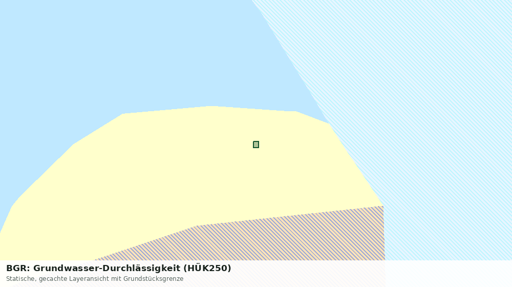 Statische Kartenansicht: BGR: Grundwasser-Durchlässigkeit (HÜK250)