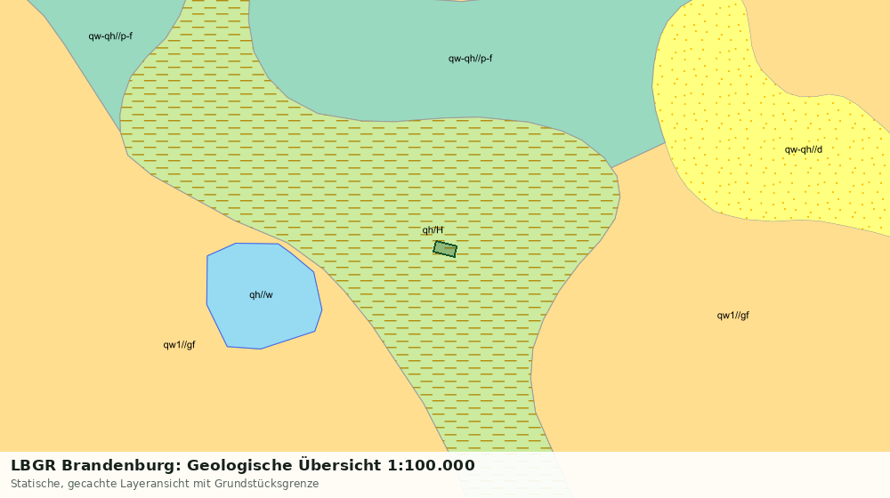 Statische Kartenansicht: LBGR Brandenburg: Geologische Übersicht 1:100.000