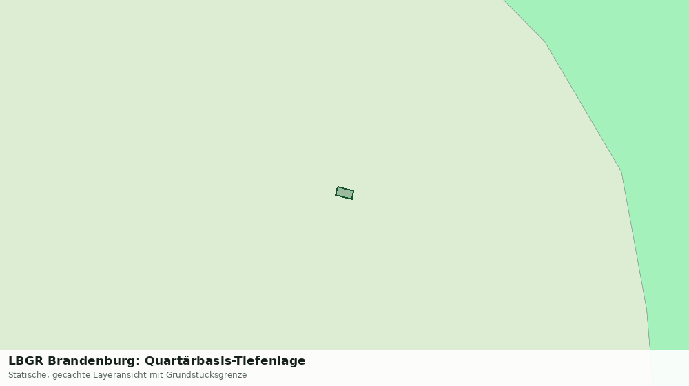 Statische Kartenansicht: LBGR Brandenburg: Quartärbasis-Tiefenlage