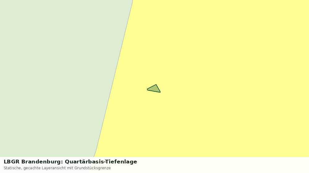 Statische Kartenansicht: LBGR Brandenburg: Quartärbasis-Tiefenlage