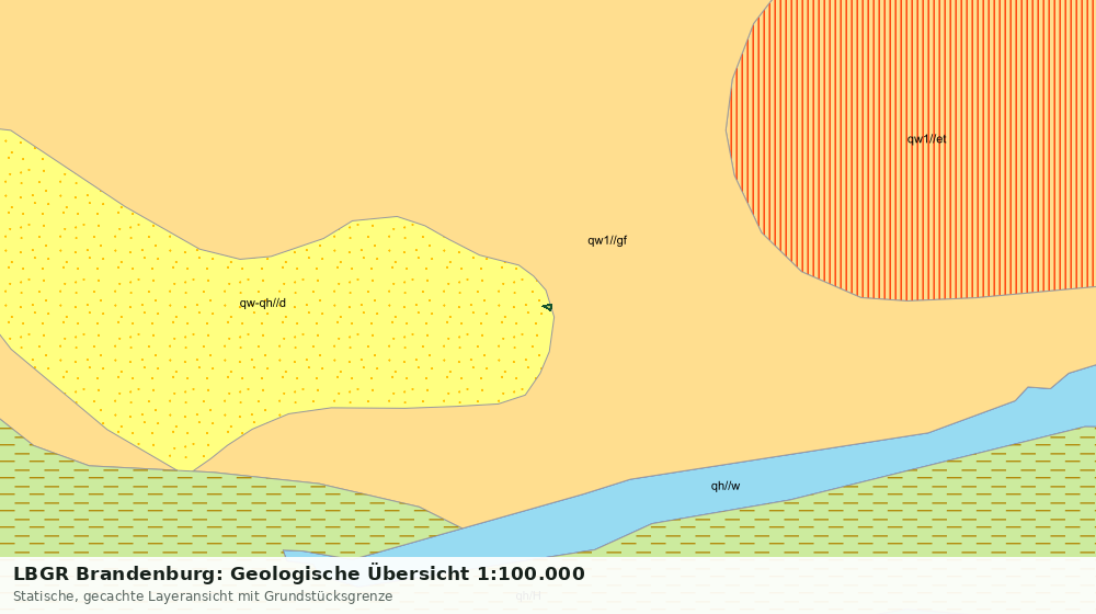 Statische Kartenansicht: LBGR Brandenburg: Geologische Übersicht 1:100.000